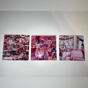 Juicy Couture Pink Ceramic Coaster Set